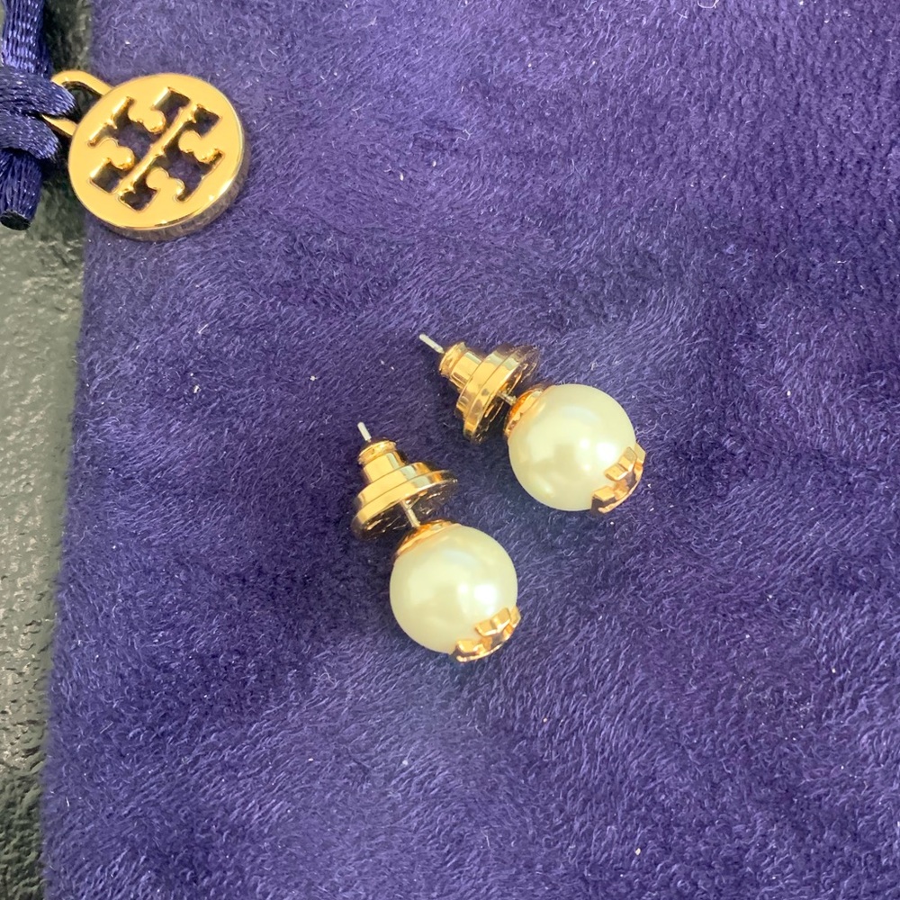 Tory Burch Pearl Stud Earrings